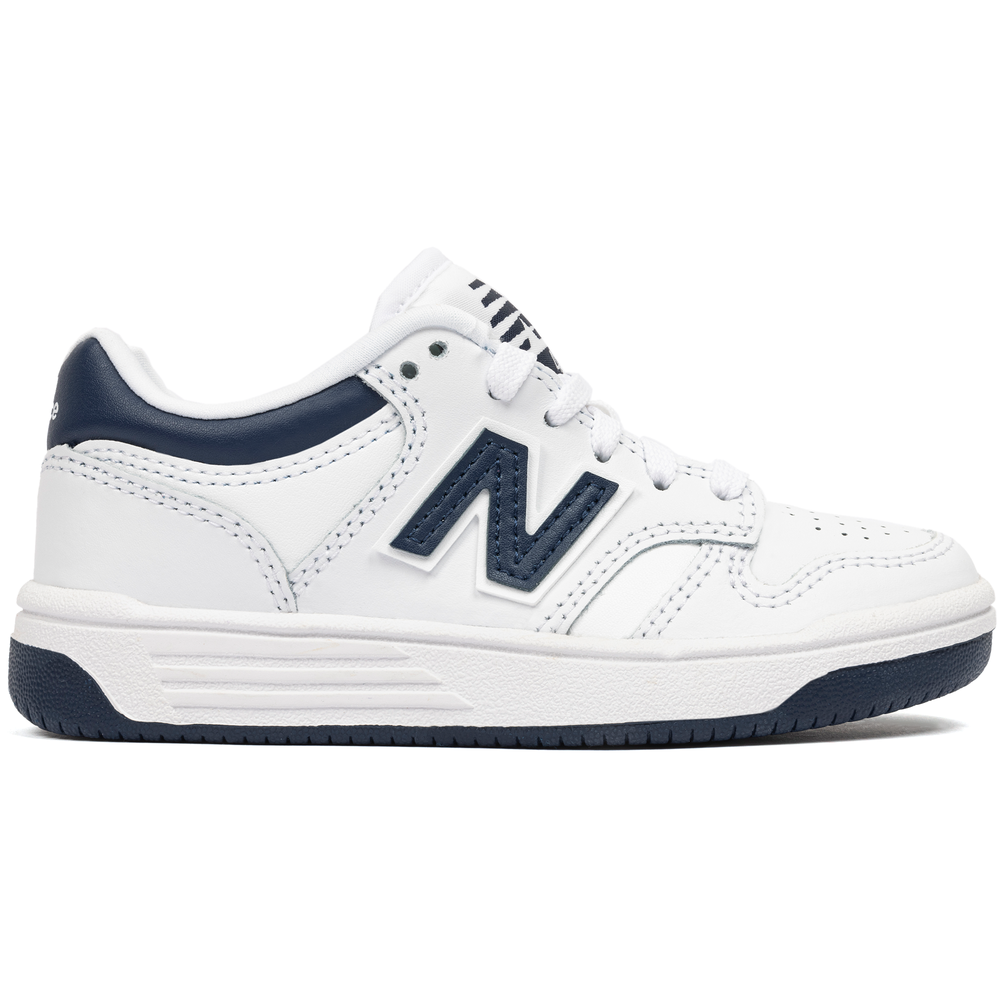 Detské topánky New Balance PSB480WN – biele