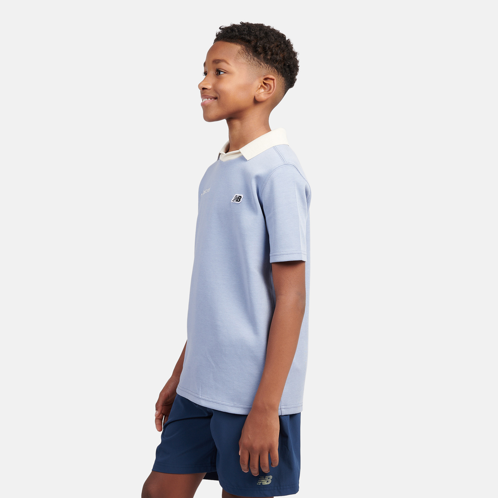 Detské tričko New Balance LAKB0195DUS – modré