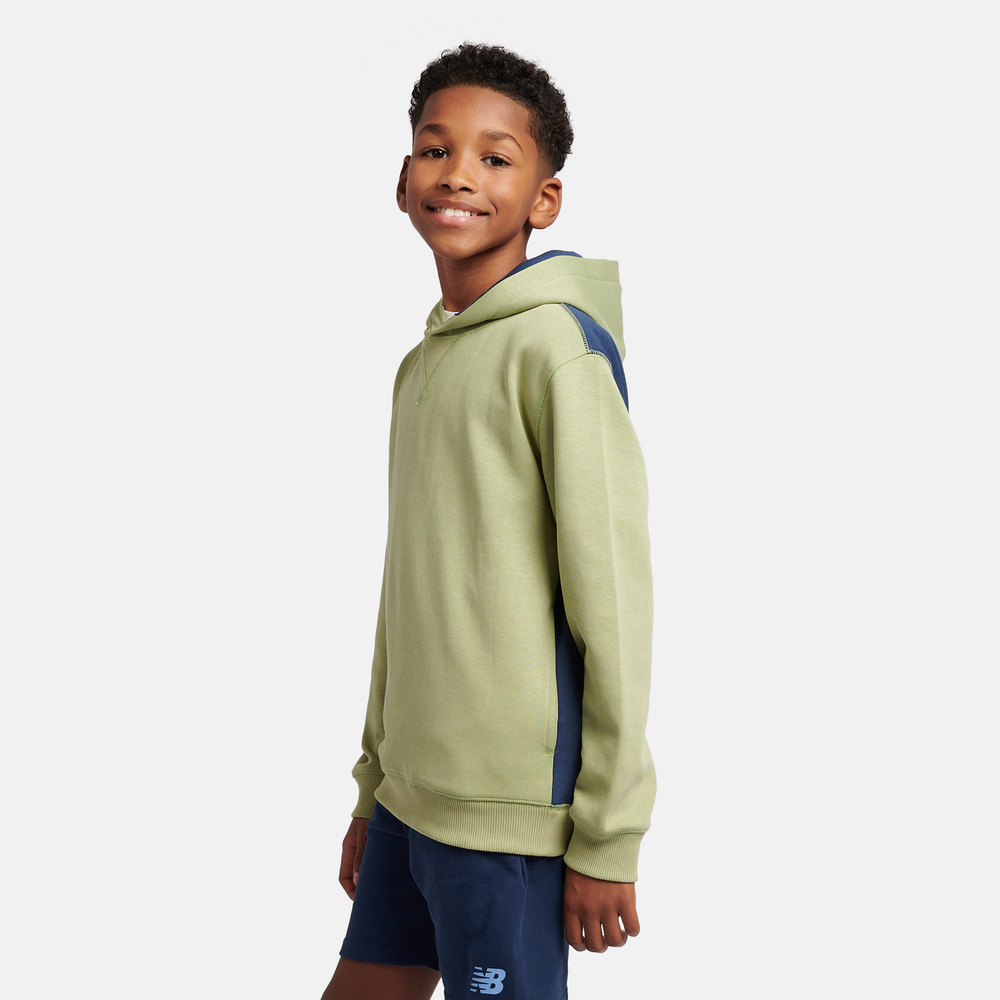 Detská mikina New Balance LAKB0192EEN – zelené