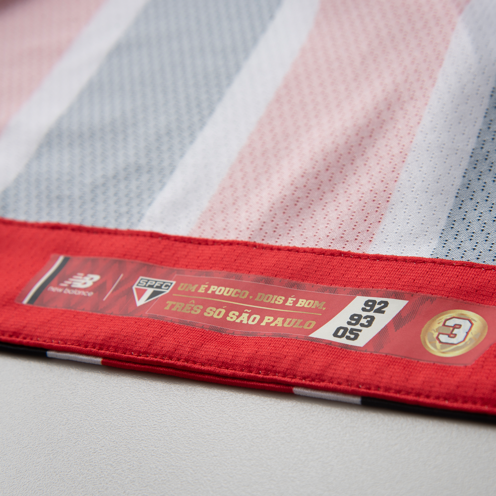 Pánske tričko New Balance Sao Paulo FC MT831835AWY – červené