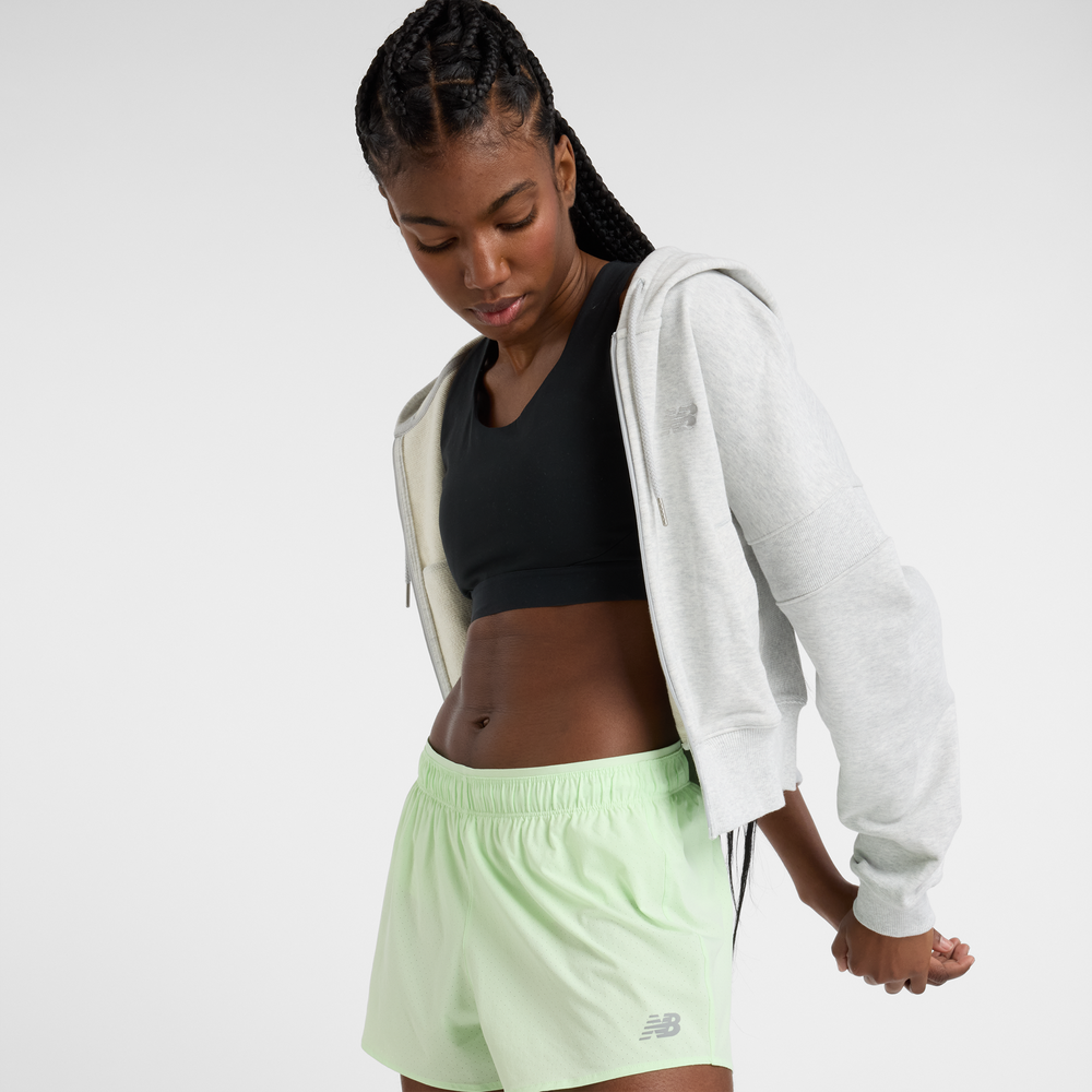 Dámske šortky New Balance WS41286MEW – mätové