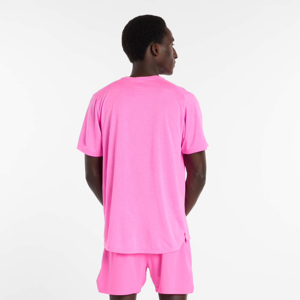 Pánske tričko New Balance MT41253AD8 –  ružové