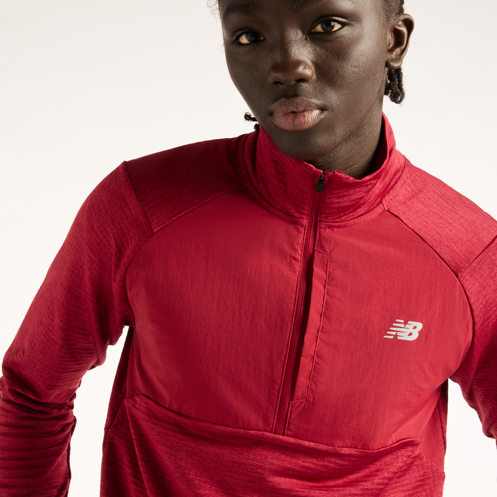 Pánska bunda New Balance RC Essential Heat Grid – červené