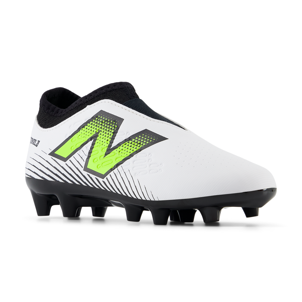 Futbalové topánky New Balance TEKELA V4+ MAGIQUE JNR FG SJT3FH45 – biele