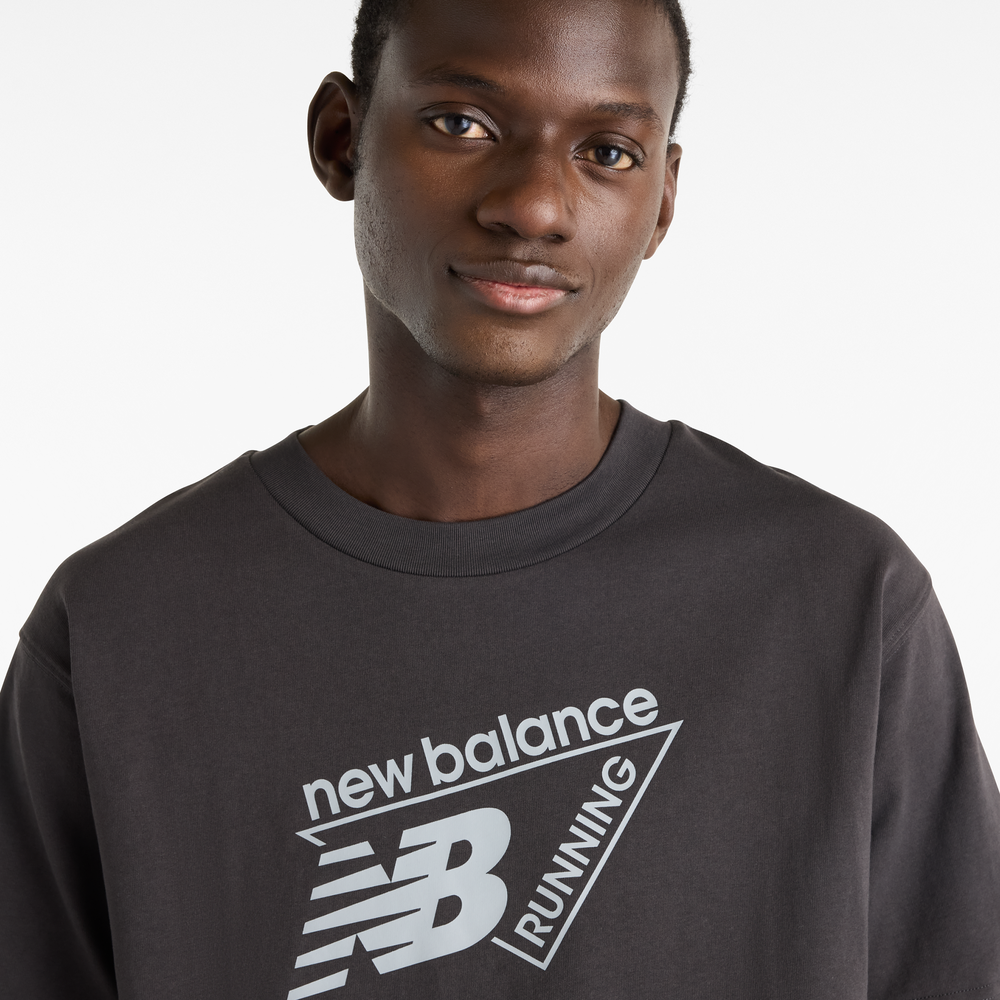Pánske tričko New Balance Classic Tri-Logo – bordová