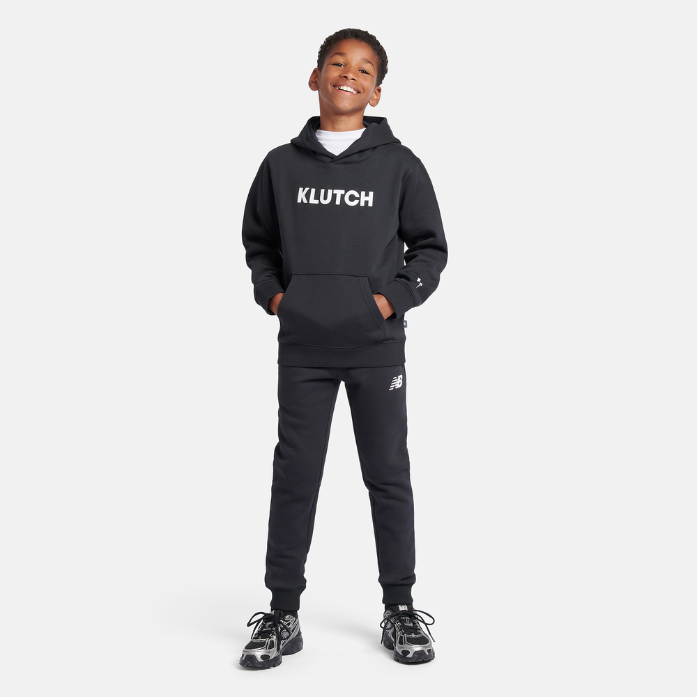 Detské nohavice New Balance LAKB0007BK – čierné