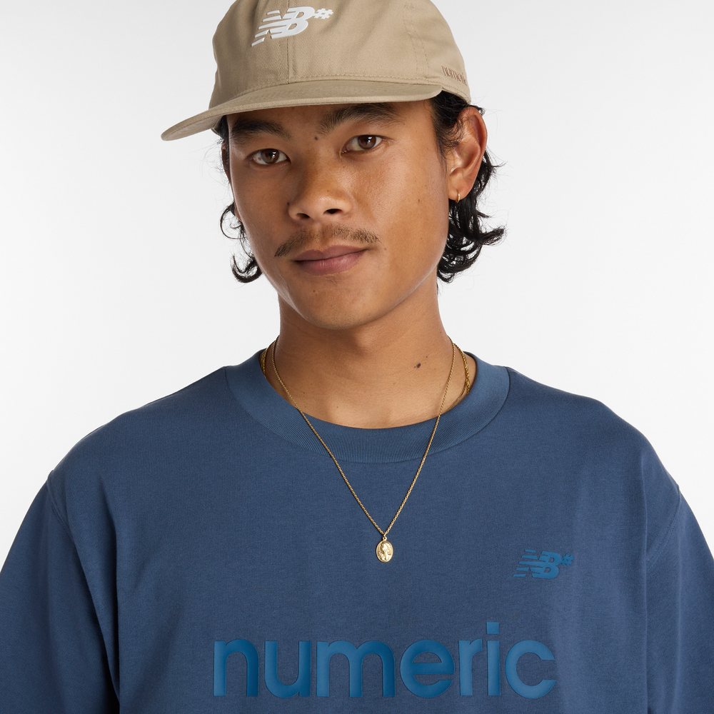 Pánske tričko New Balance Numeric MT51955VTI – tmavomodrá