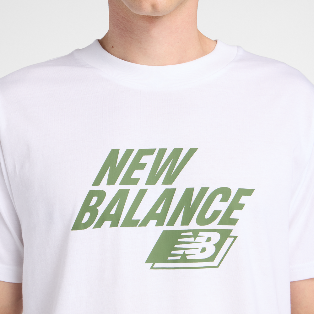 Pánske tričko New Balance MT61H0Z3WT – biele