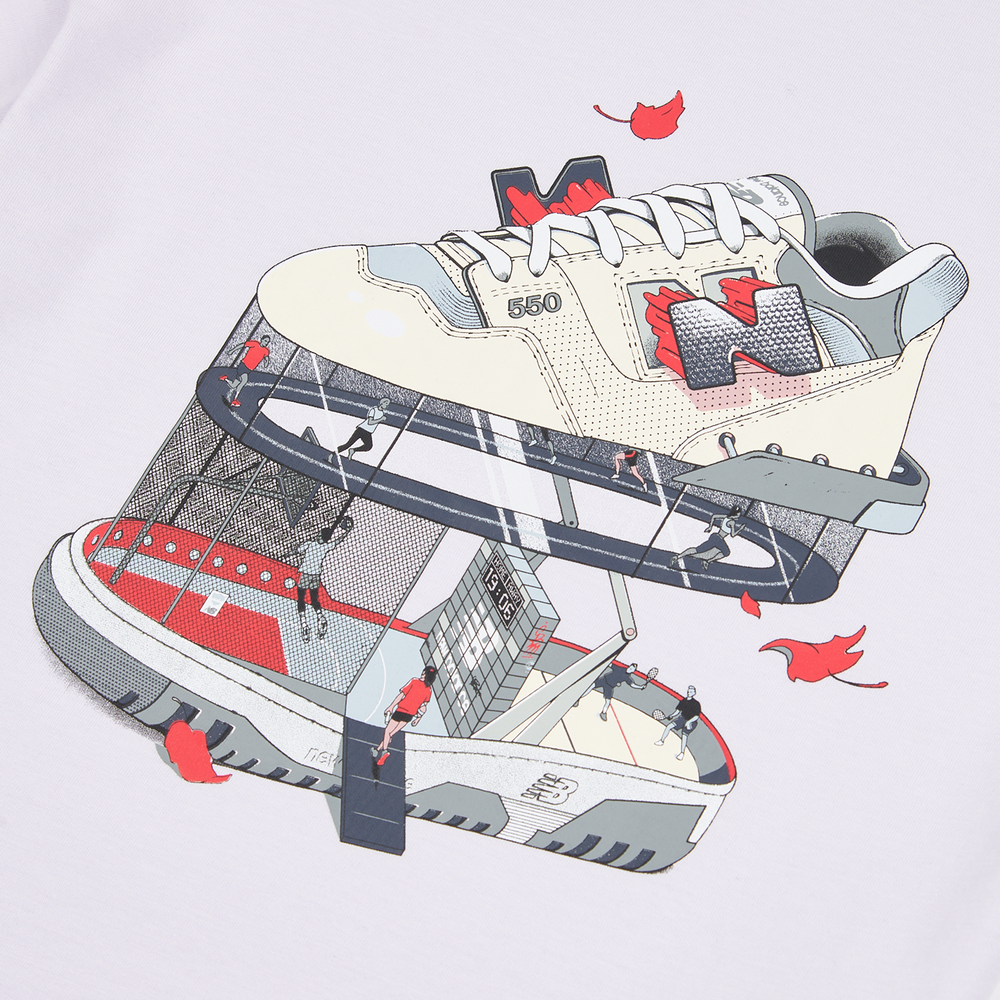 Detské tričko New Balance LAKG0117RIG – fialové
