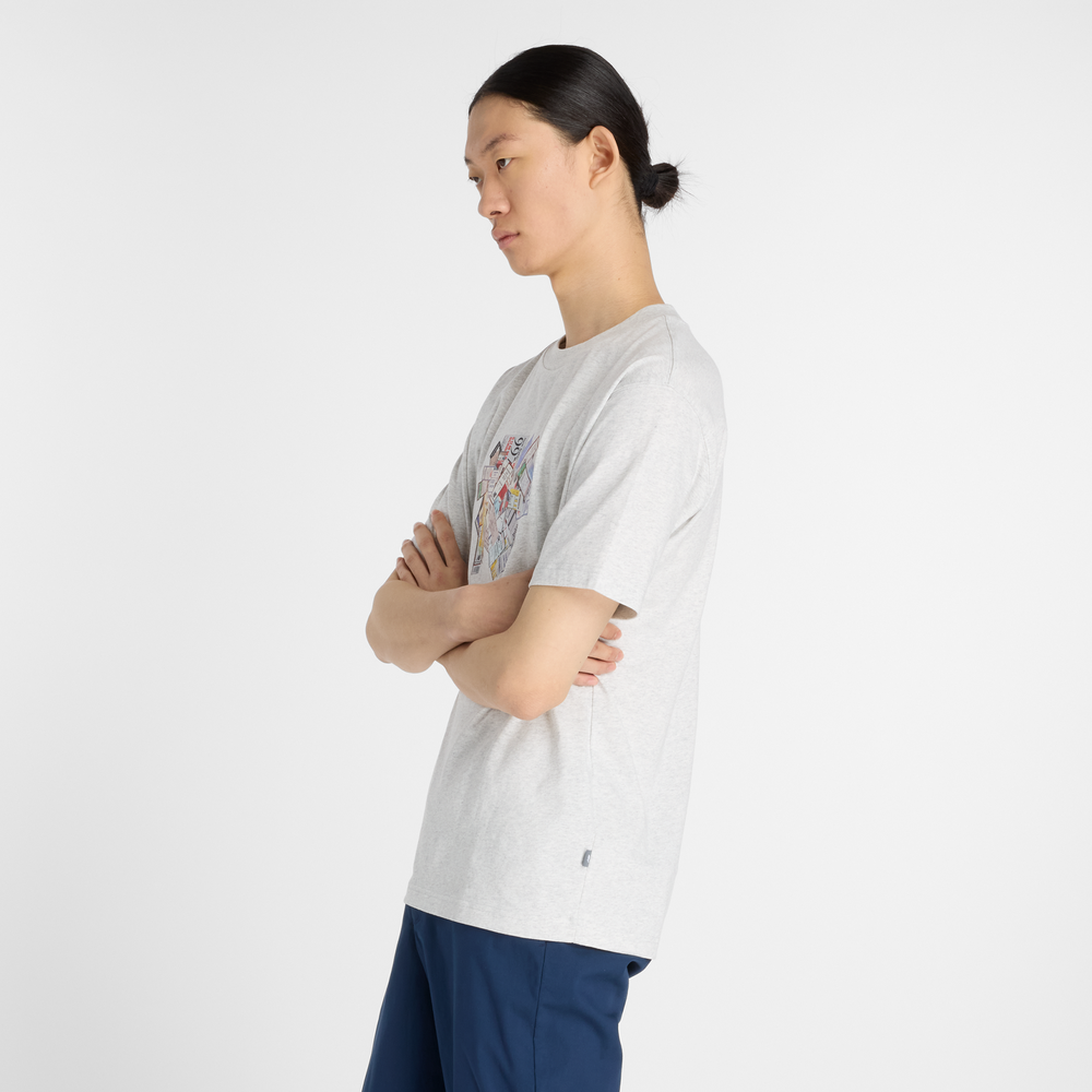 Pánske tričko New Balance MT53905AHH – sivé