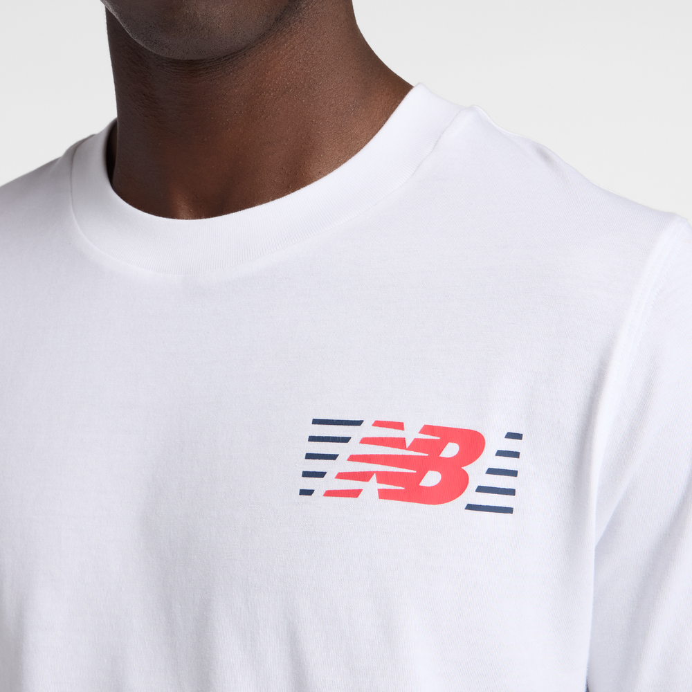 Pánske tričko New Balance MT6179UMWT – biele
