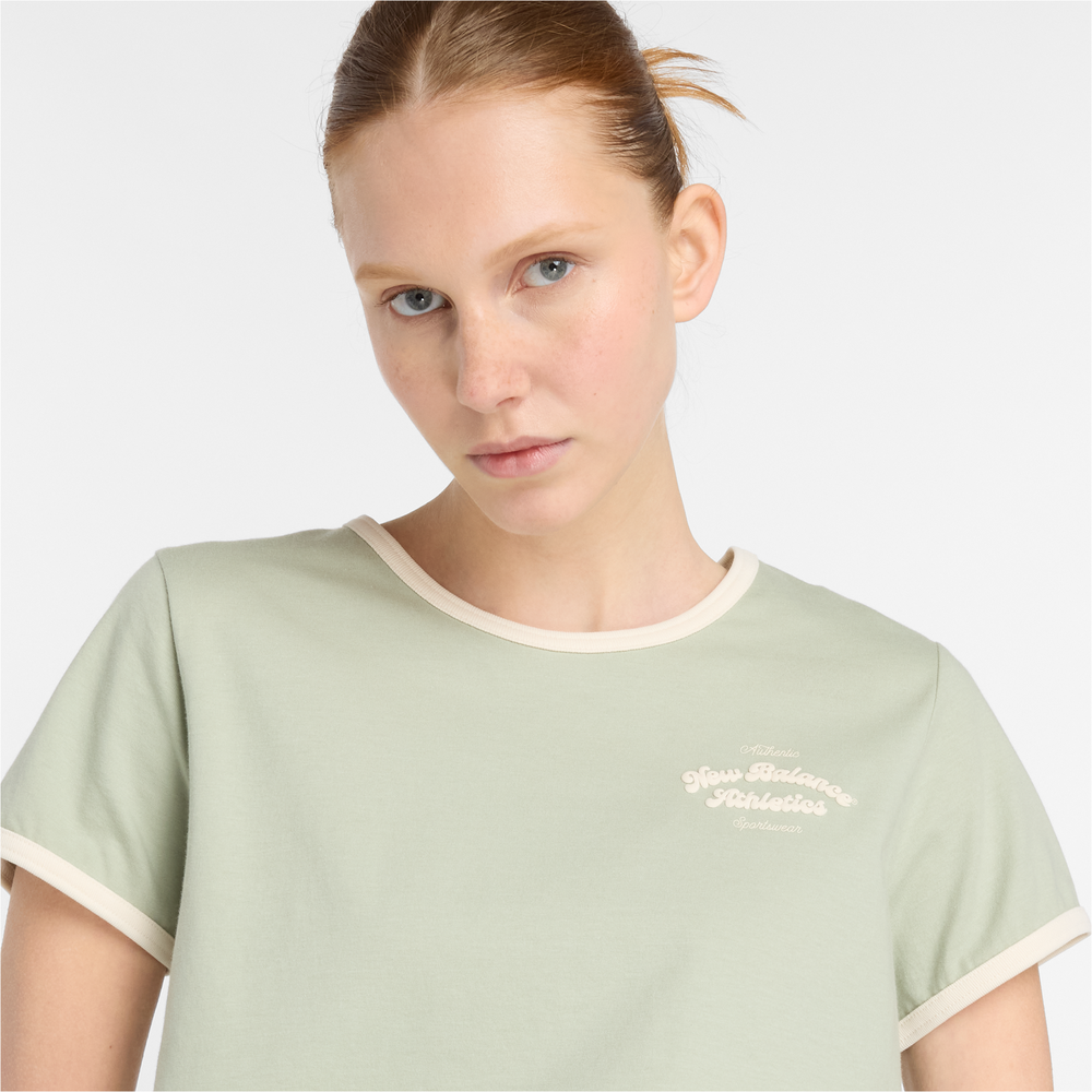 Dámske tričko New Balance WT53524GAS – zelené