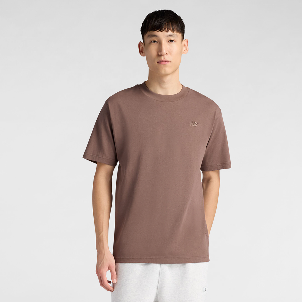 Pánske tričko New Balance MT41533ABP – hnedá