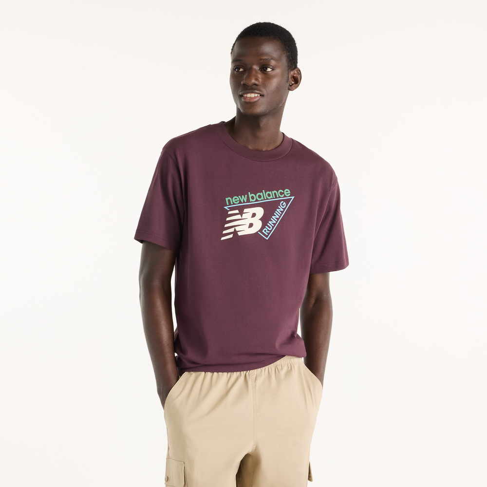 Pánske tričko New Balance MT61N1YVYLR – bordová