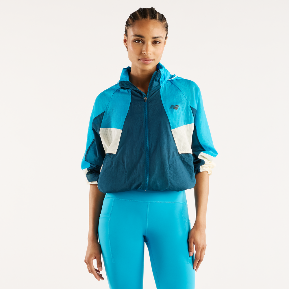 Vetrovka dámska New Balance WJ61J326STS – modré