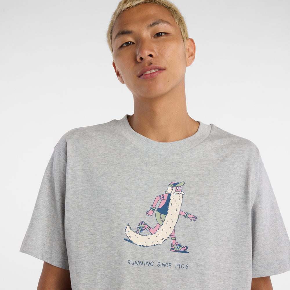 Pánske tričko New Balance MT53941AG – sivé