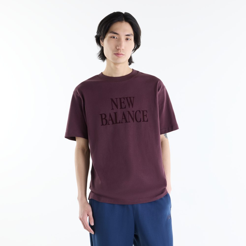 Pánske tričko New Balance MT62I3O5YLR – bordová