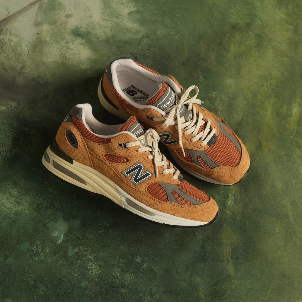 Unisex topánky New Balance U991OV2 – oranžová