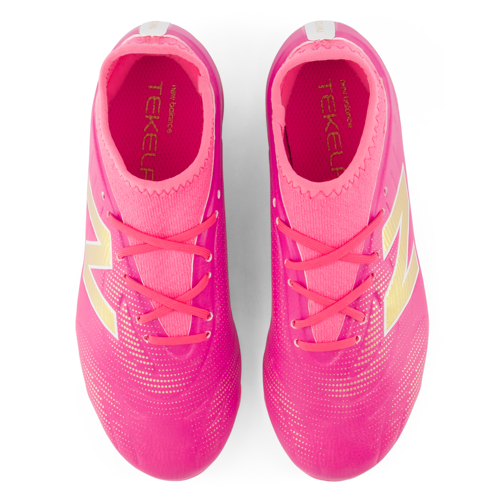 Futbalové topánky New Balance TEKELA TEAM LOW JNR FG V5 YT3FL6OG – ružové