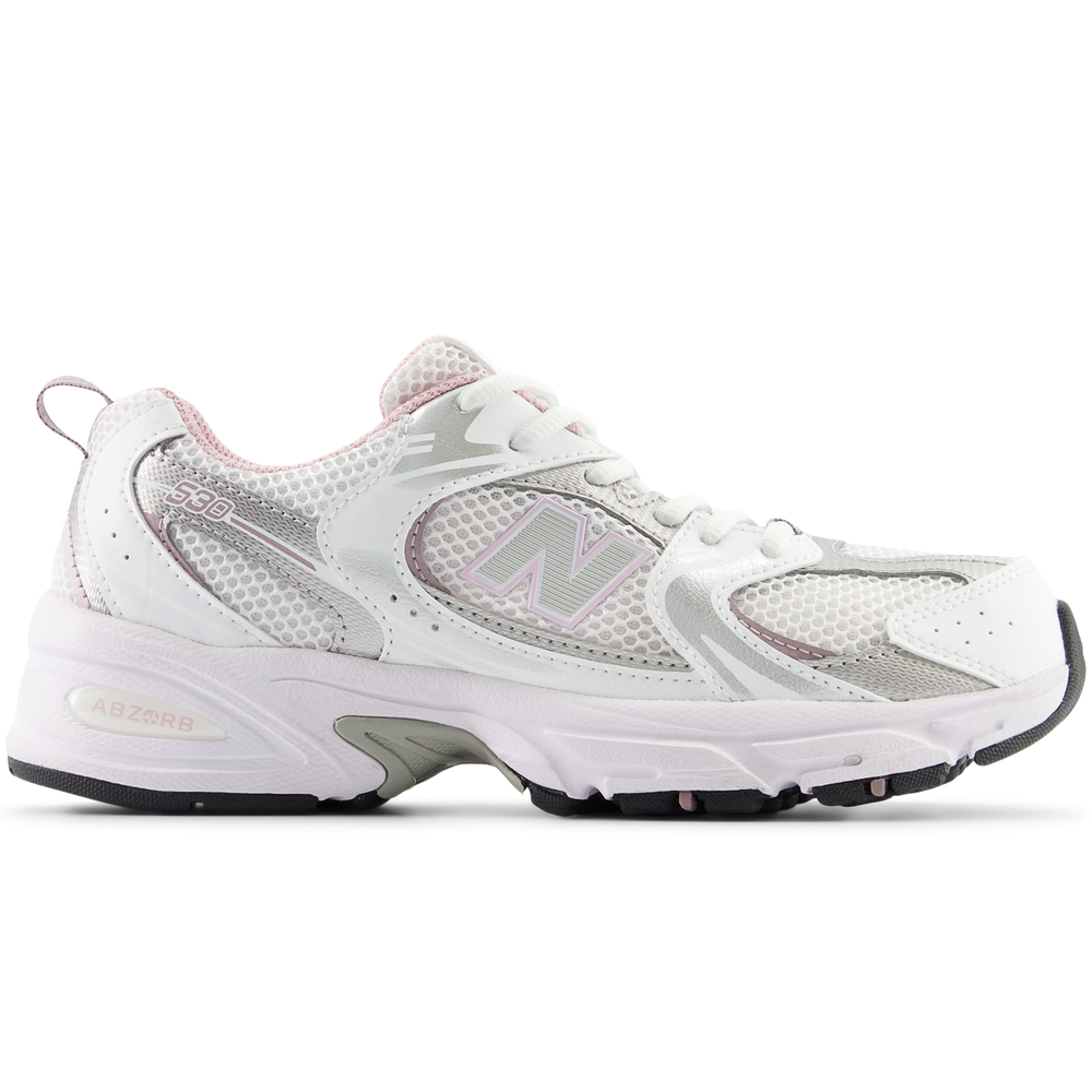 Detské topánky New Balance GR530GK – biele