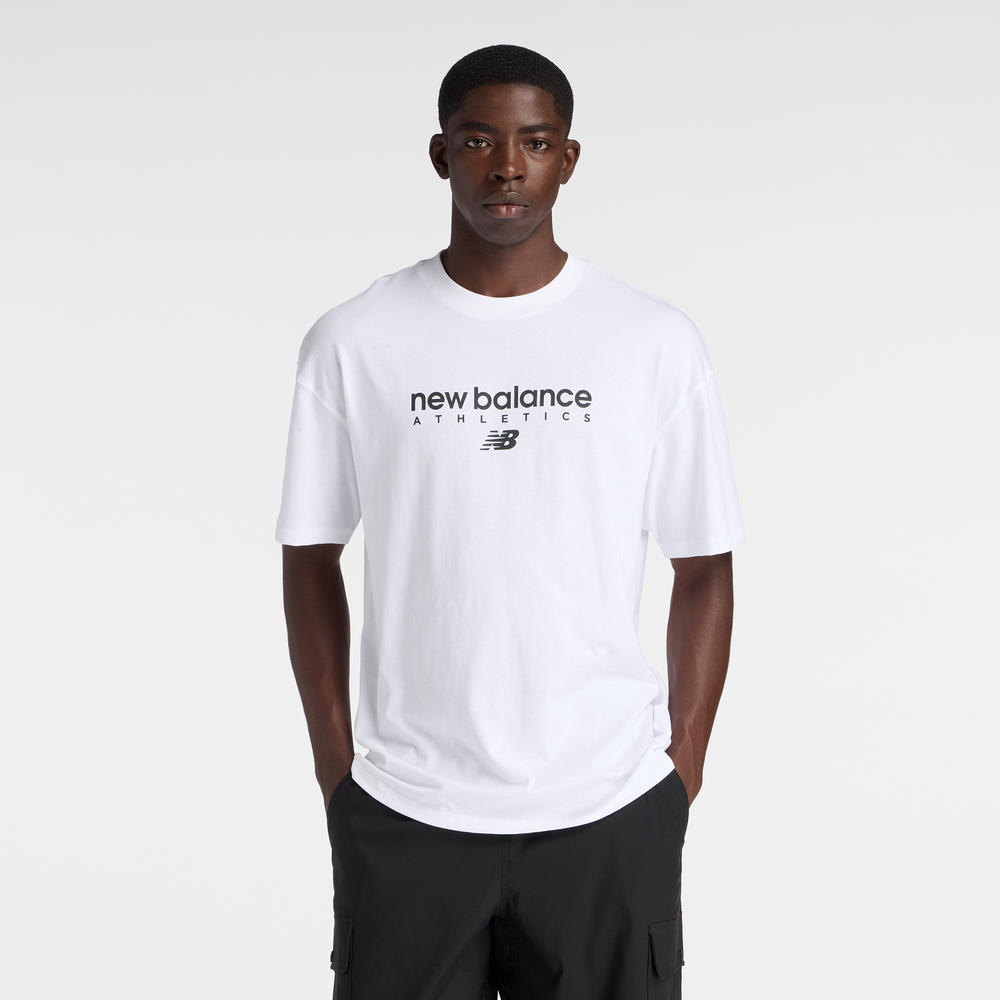Pánske tričko New Balance MT61D0U5WT – biele