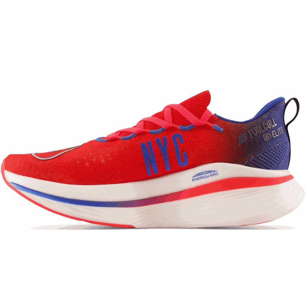 Topánky na behanie New Balance TCS New York City Marathon® FuelCell SC Elite V3 MRCELNY3 – červené