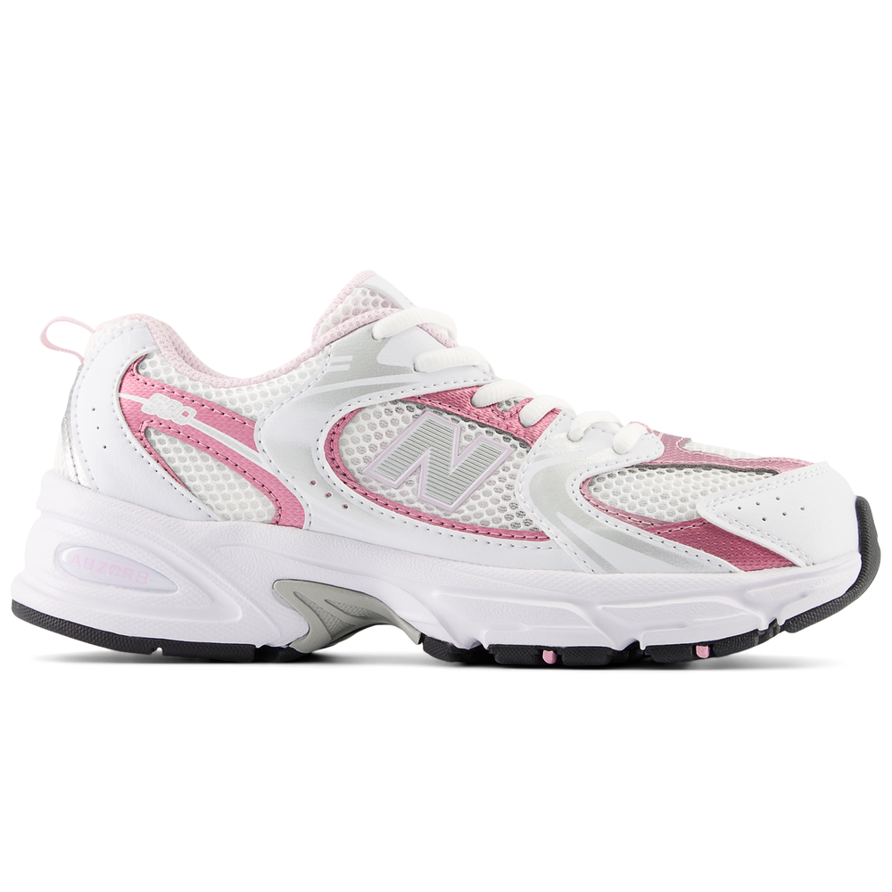 Detské topánky New Balance GR530RK – biele