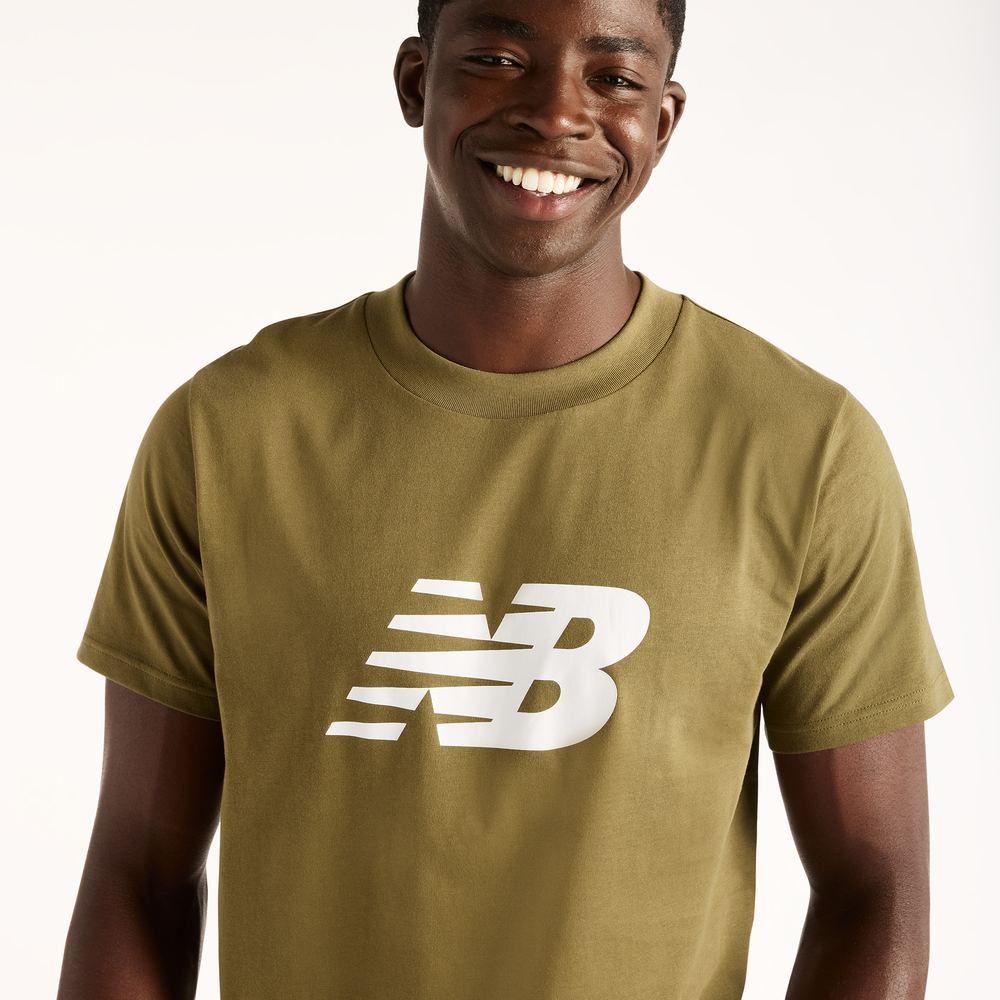 Pánske tričko New Balance Sport Logo – béžové