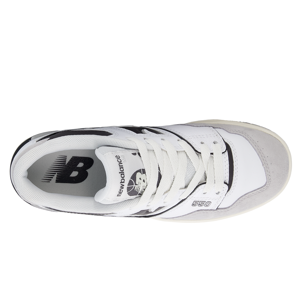 Detské topánky New Balance GSB550BW – biele