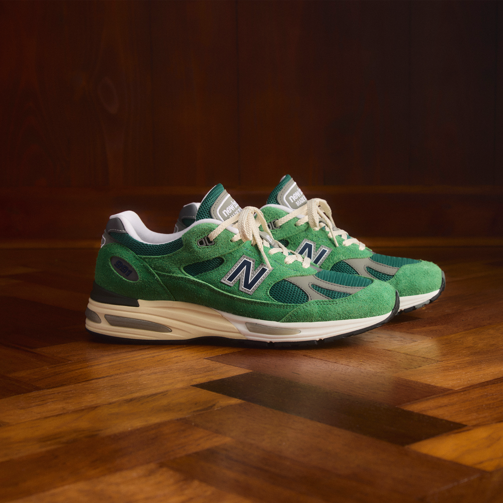 Pánske topánky New Balance U991GV2 – zelené