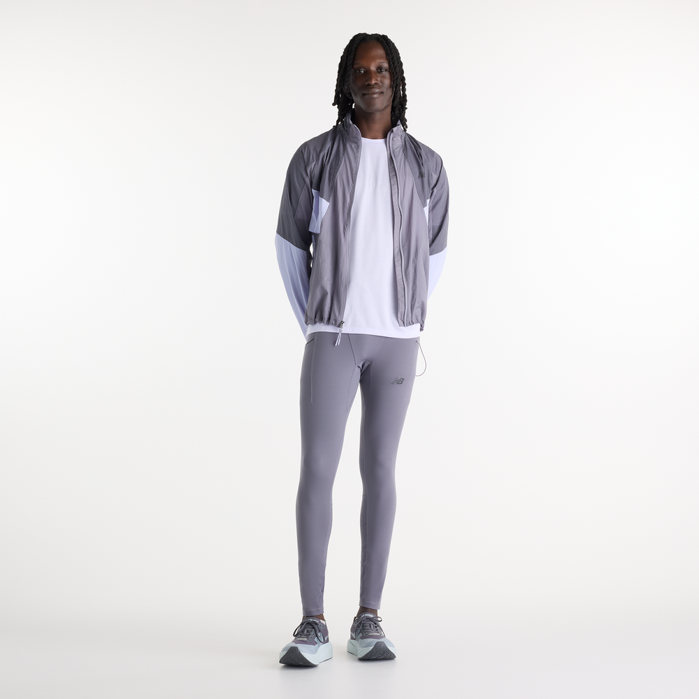 Pánske nohavice New Balance Reflective RC Heat – sivé