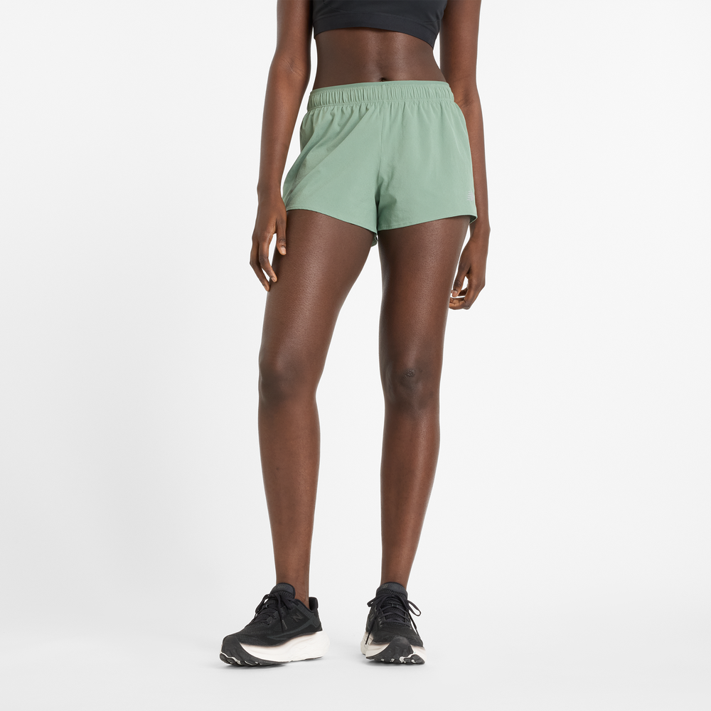 Dámske šortky New Balance WS41286DKJ – zelené