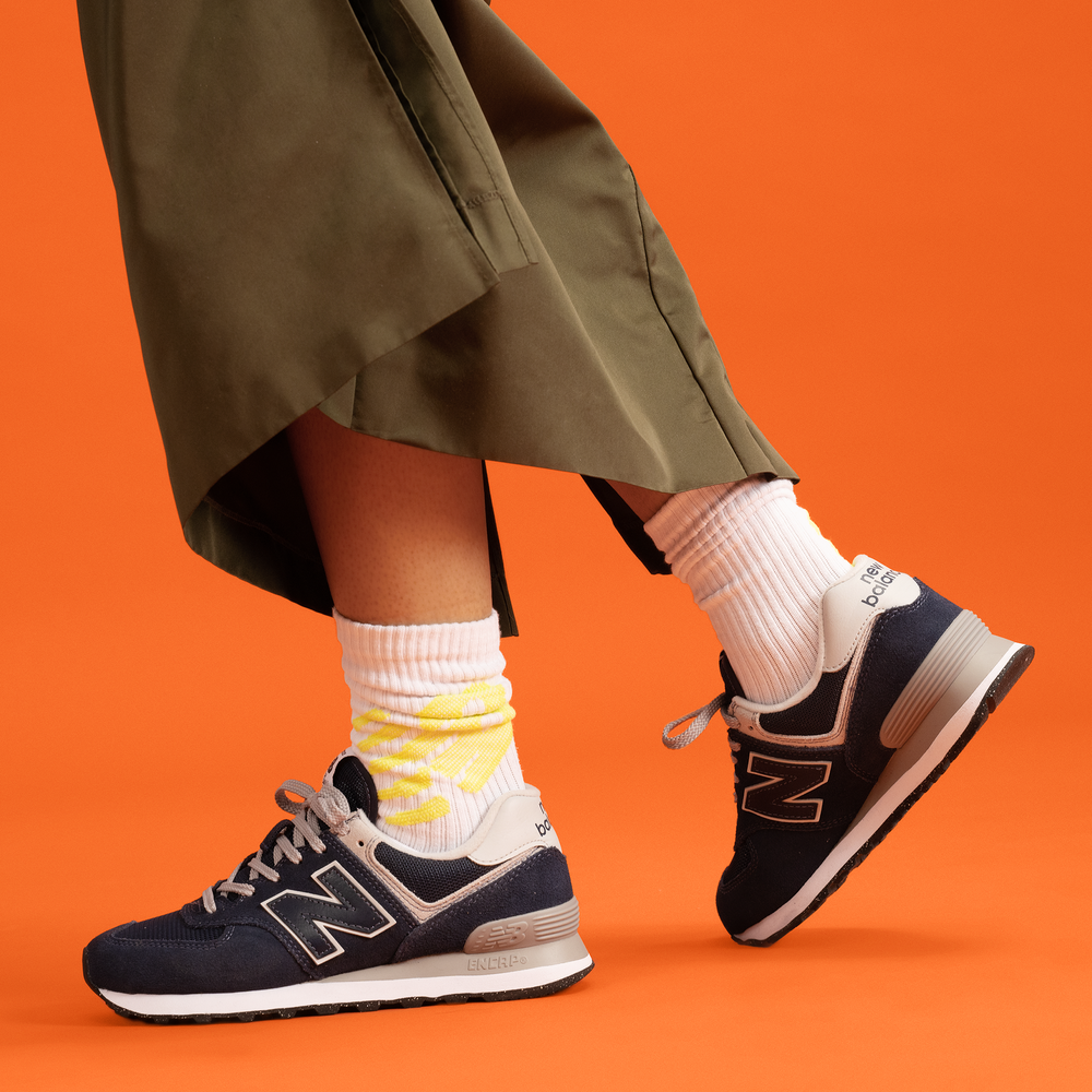 Tmavomodré dámske topánky New Balance WL574EVN