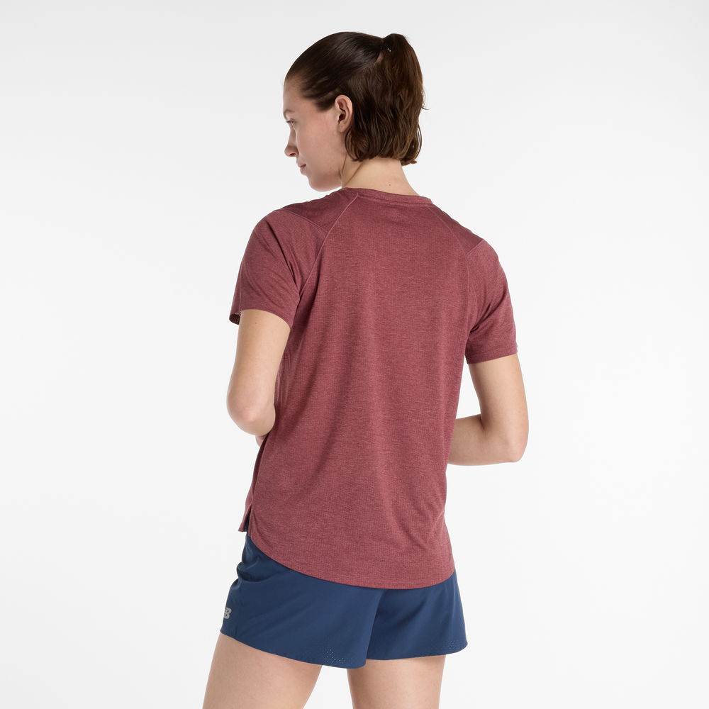 Dámske tričko New Balance WT41253WUR – bordová