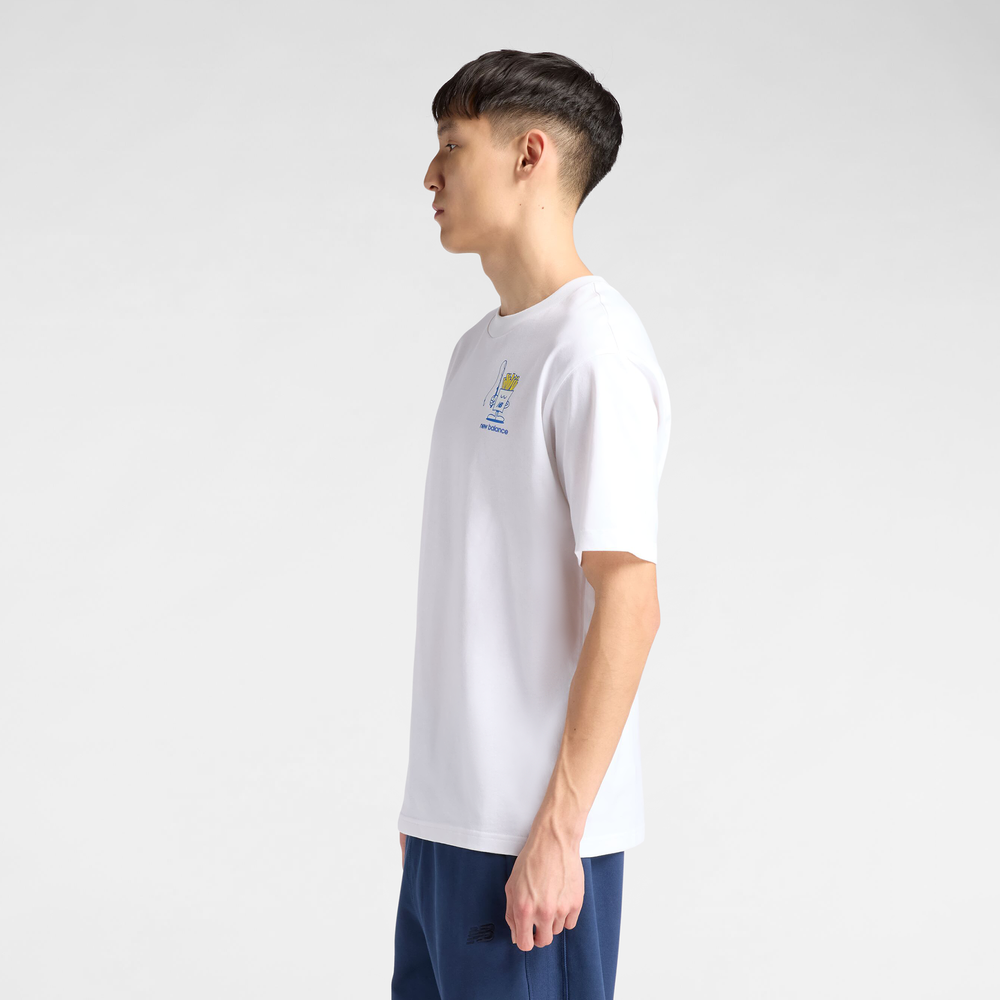 Pánske tričko New Balance MT61I5BMWT – biele