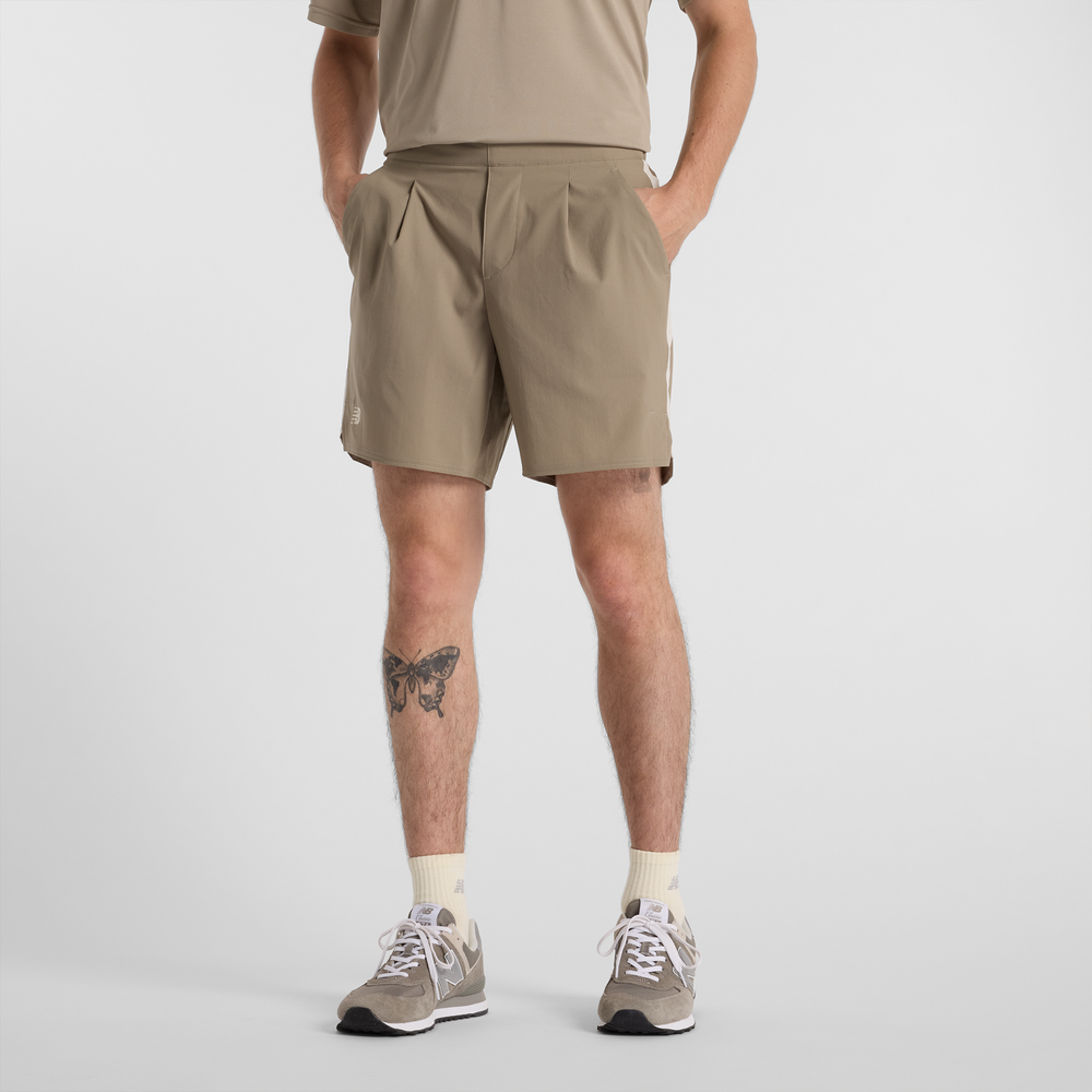 Pánske šortky New Balance MS41401ADS – béžové