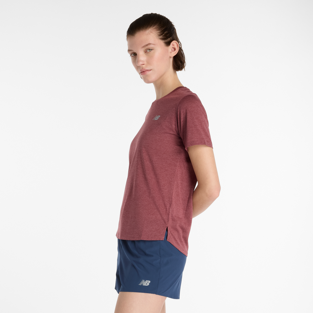 Dámske tričko New Balance WT41253WUR – bordová