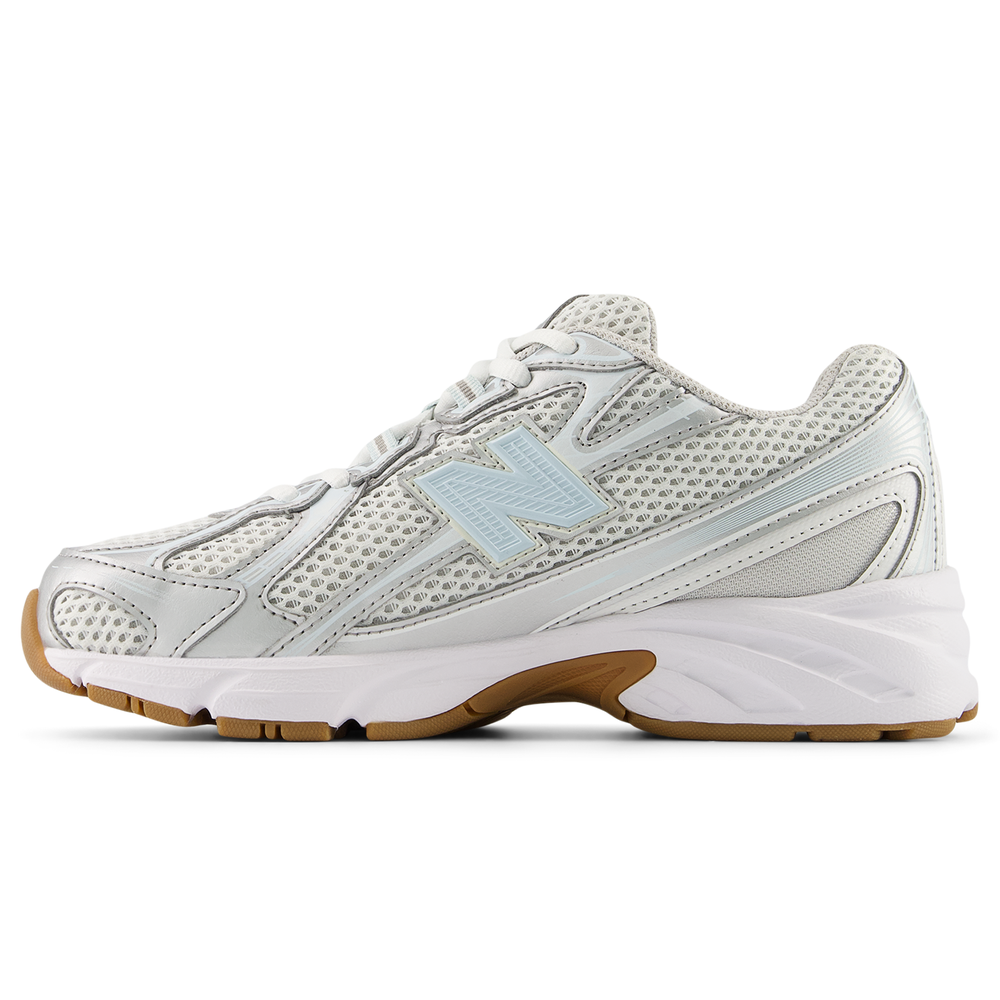 Detské topánky New Balance GR740AA – striebro