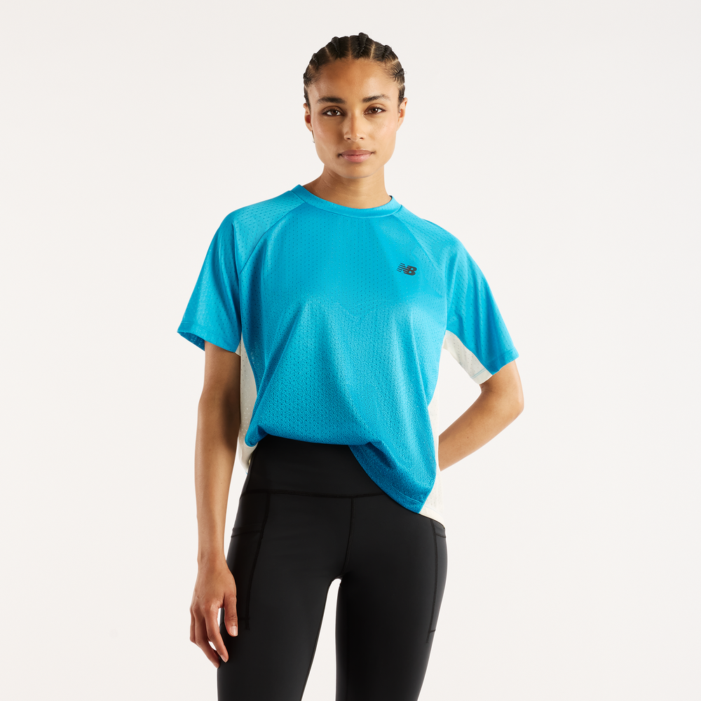 Dámske tričko New Balance WT61O6FOATD – modré