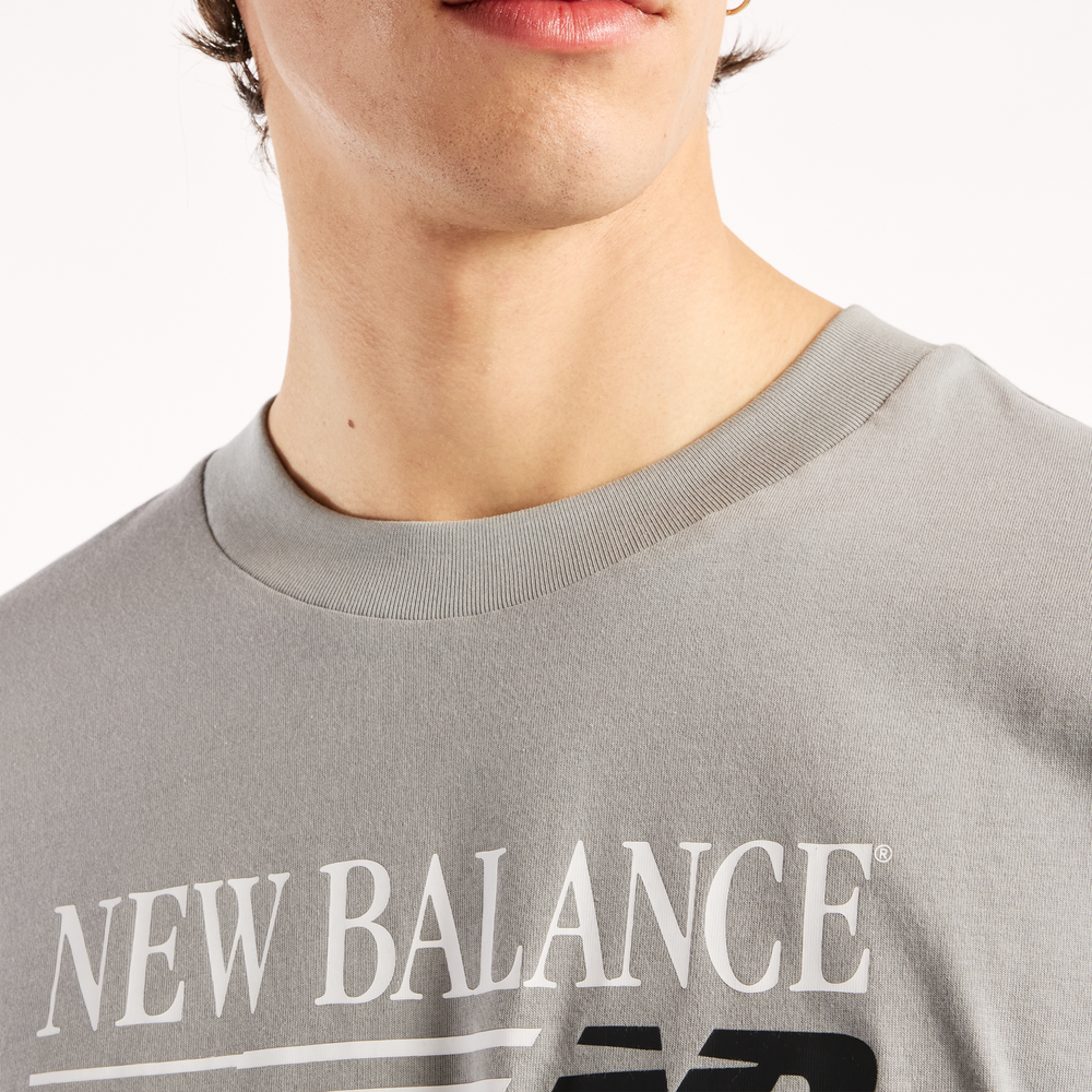 Pánske tričko New Balance Reimagined Graphic – sivé