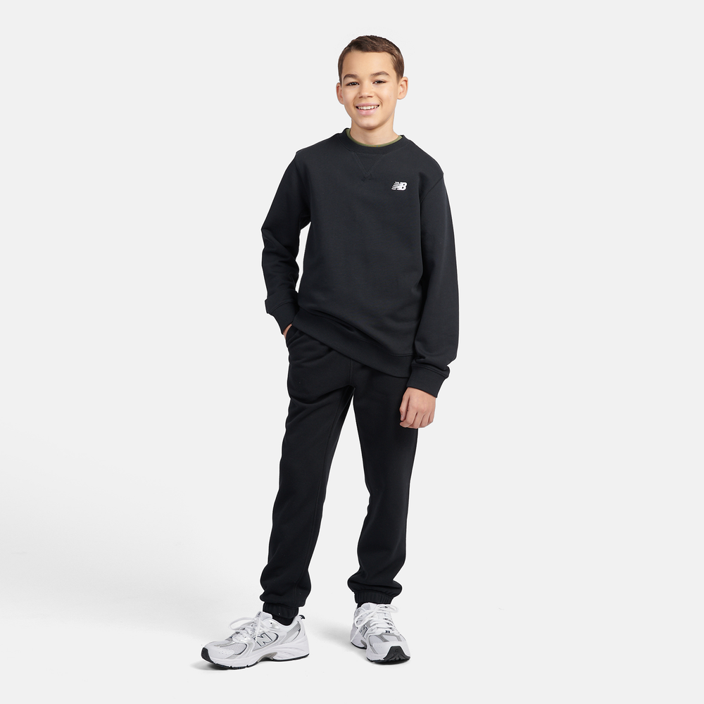 Detská mikina New Balance LAKB0055BK – čierné