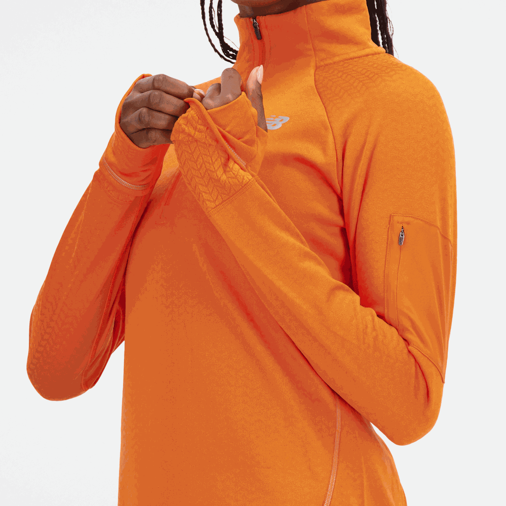 Dámska mikina New Balance WT23252CEN – oranžová