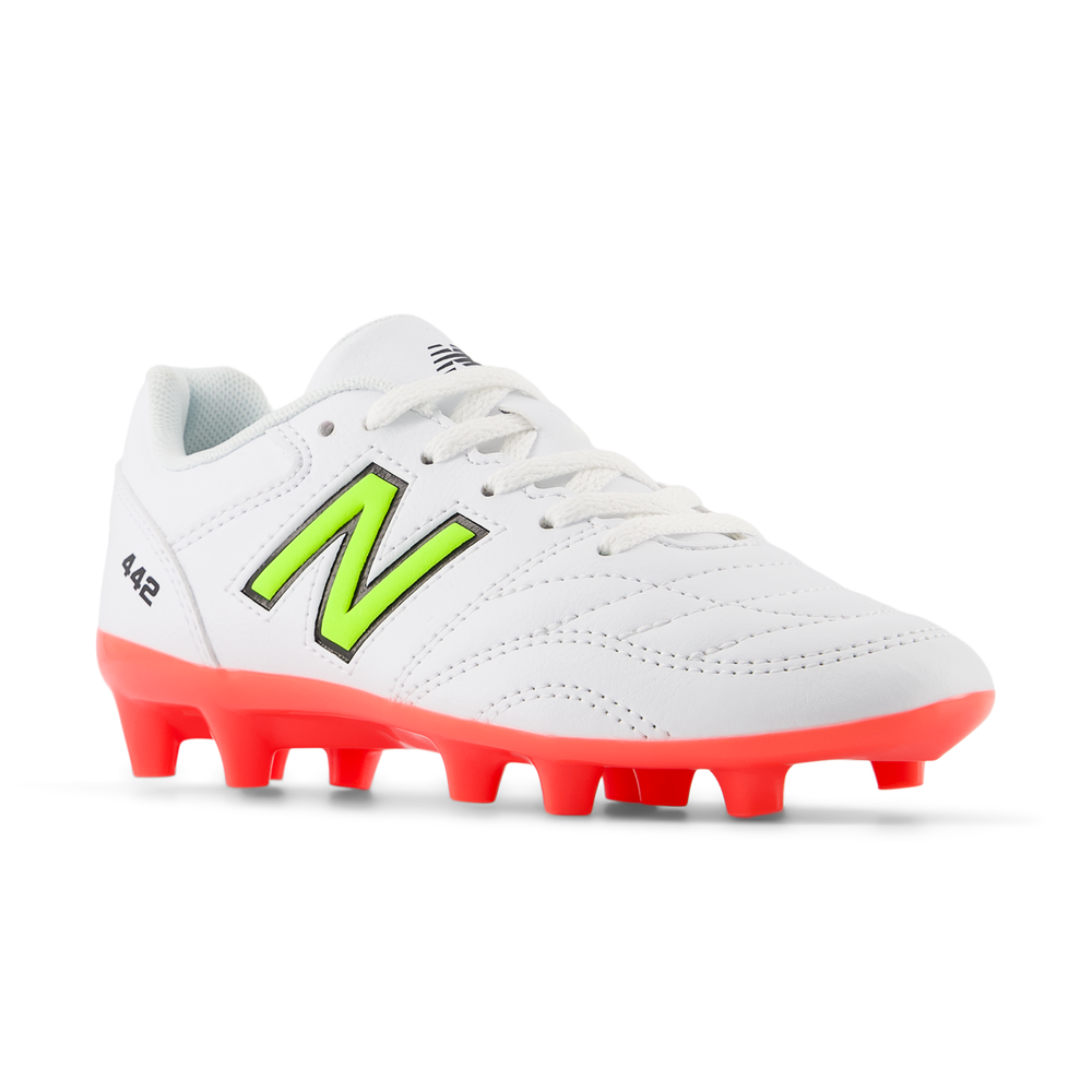Detské futbalové topánky New Balance 442 ACADEMY JNR FG V2 JS43FIB2 – biele