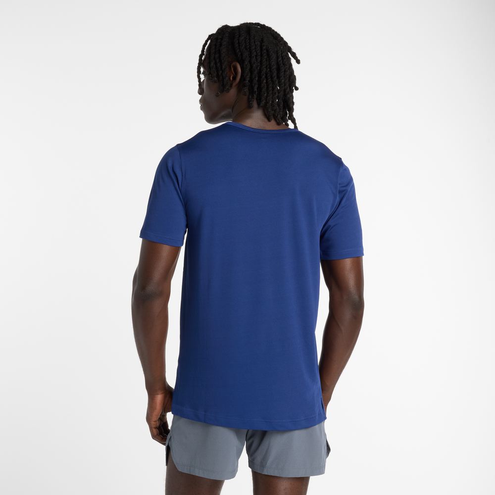 Pánske tričko New Balance MT61O0U4BUY – tmavomodrá