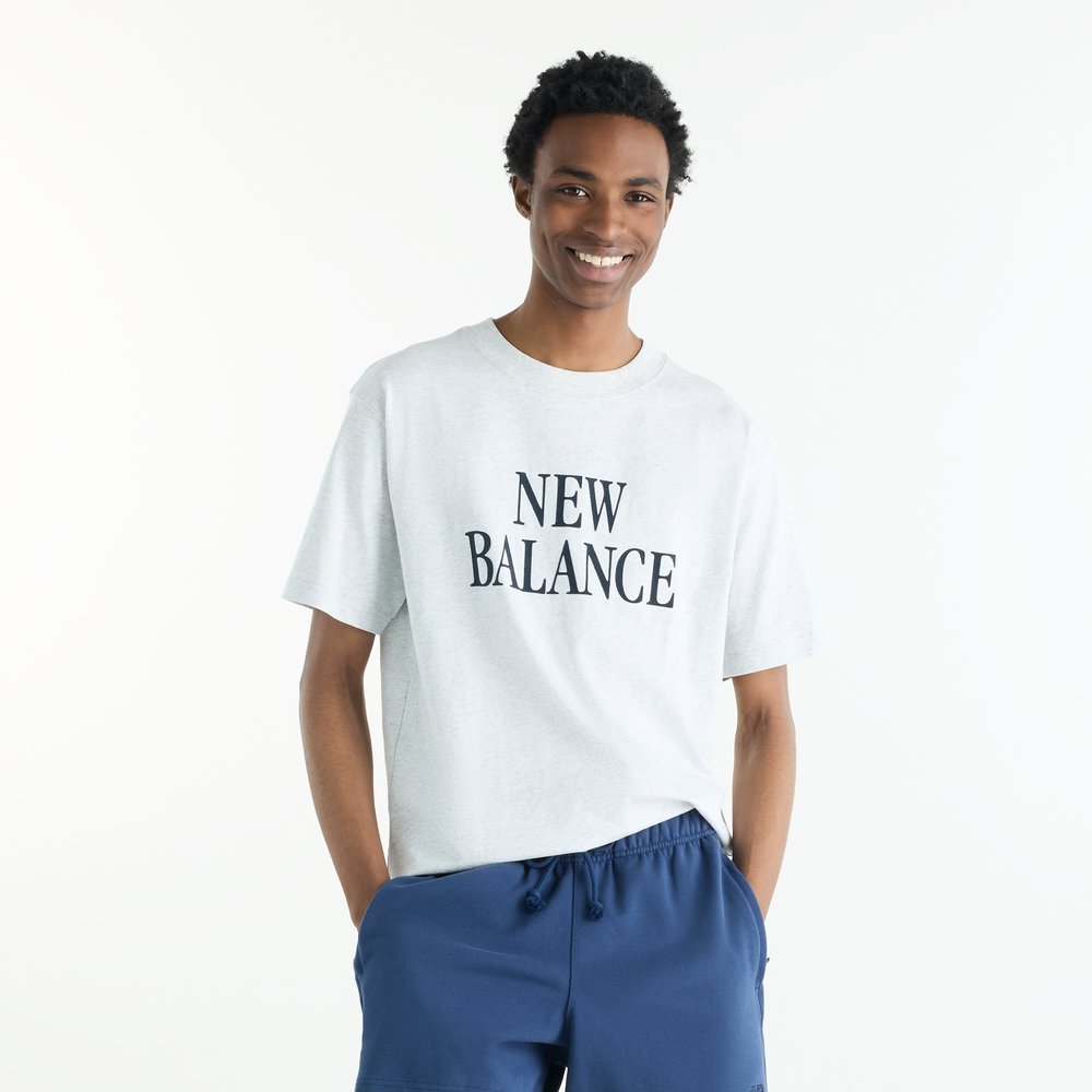 Pánske tričko New Balance MT62I3O5AHH – sivé