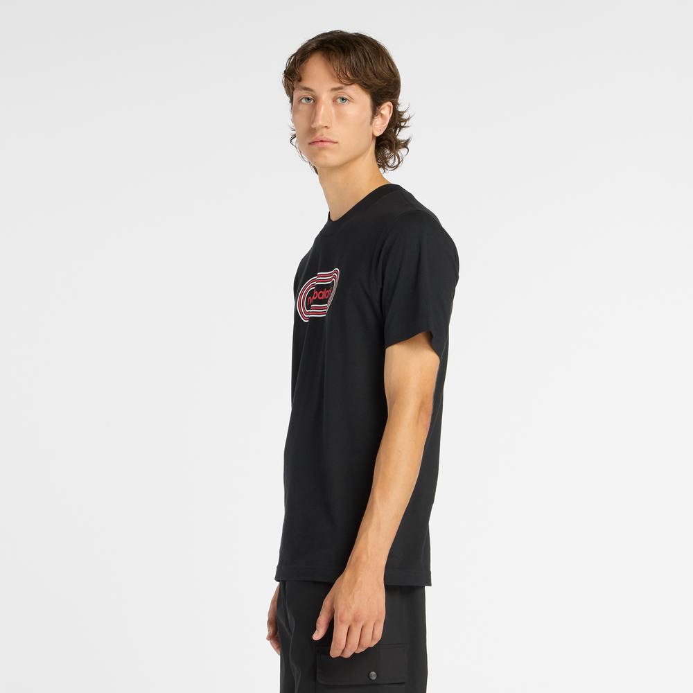 Pánske tričko New Balance MT61C48BBK – čierné