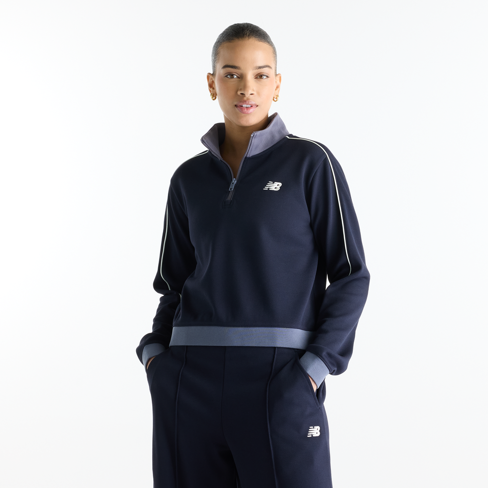 Dámska mikina New Balance WT62T5OMDNT – tmavomodrá