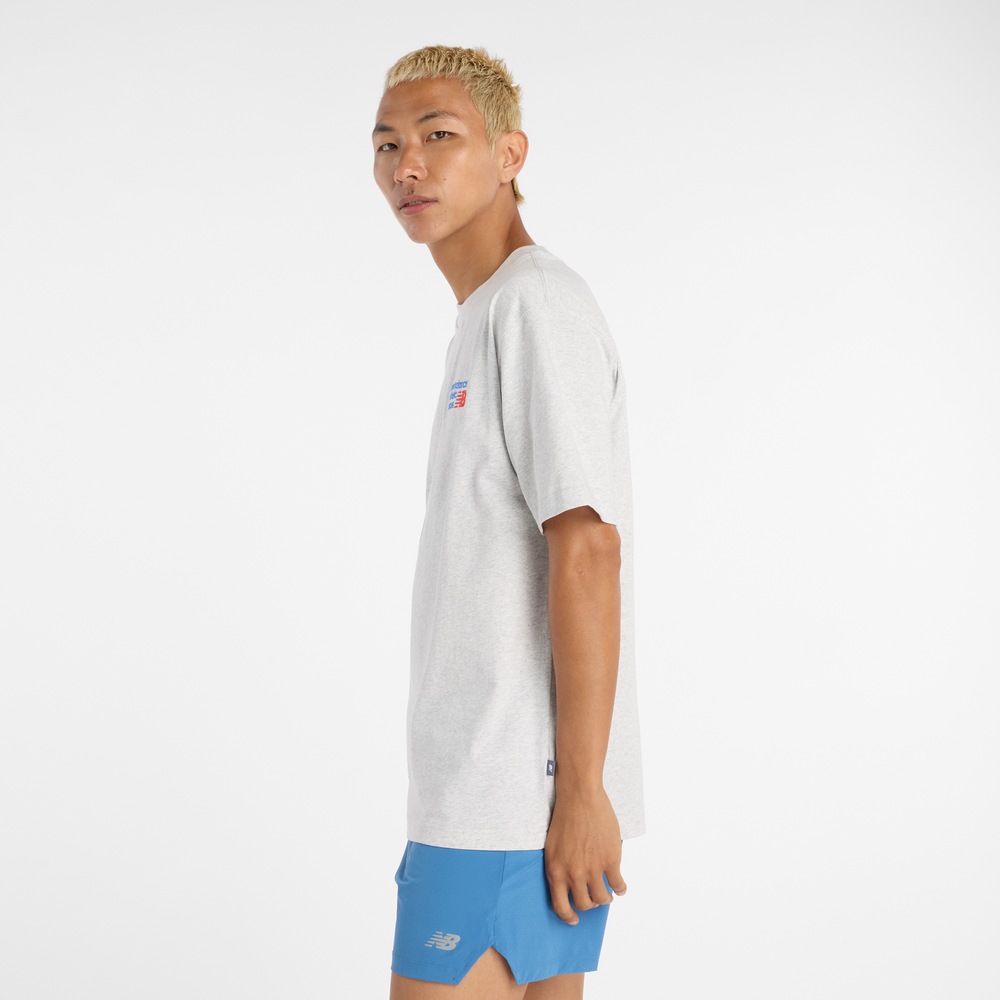 Pánske tričko New Balance MT41908AHH – sivé