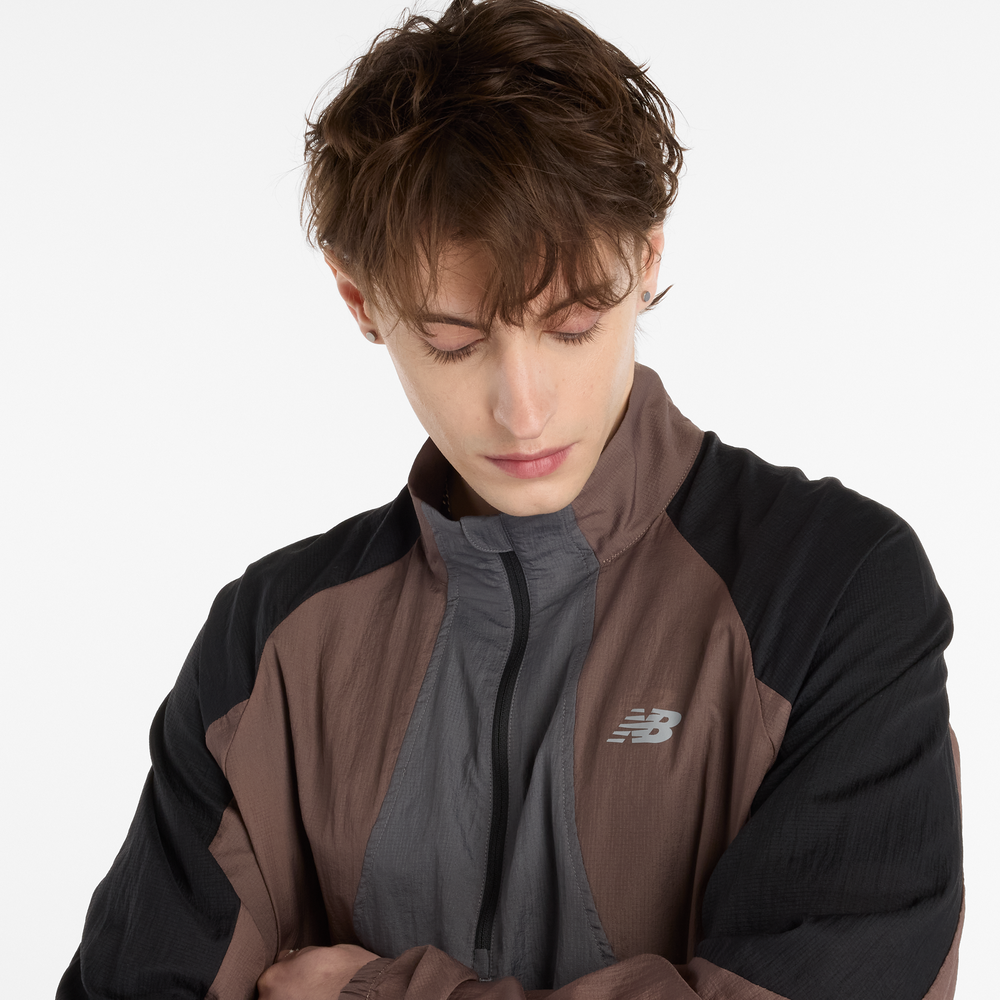 Pánska bunda New Balance MO53206EAS – hnedá