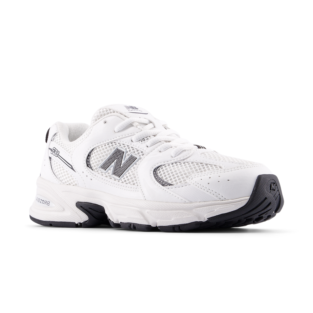 Detské topánky New Balance GR530CF– biele